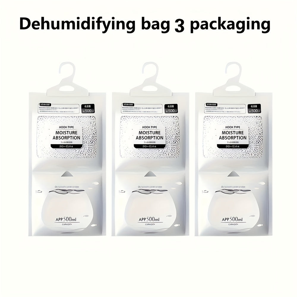 Reusable Hanging Dehumidifier Bags Sets for Wardrobes and Cabinets
