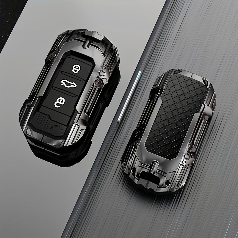 Car Key Cover Chain Protector for SUV Sedan Keychain Accessories Black Rubber