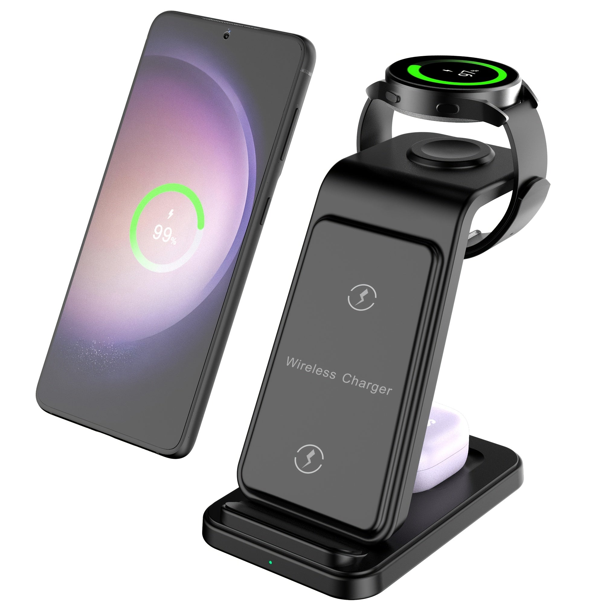 Wireless Charging Station for Samsung Devices Galaxy Watch and Buds Fast Charging