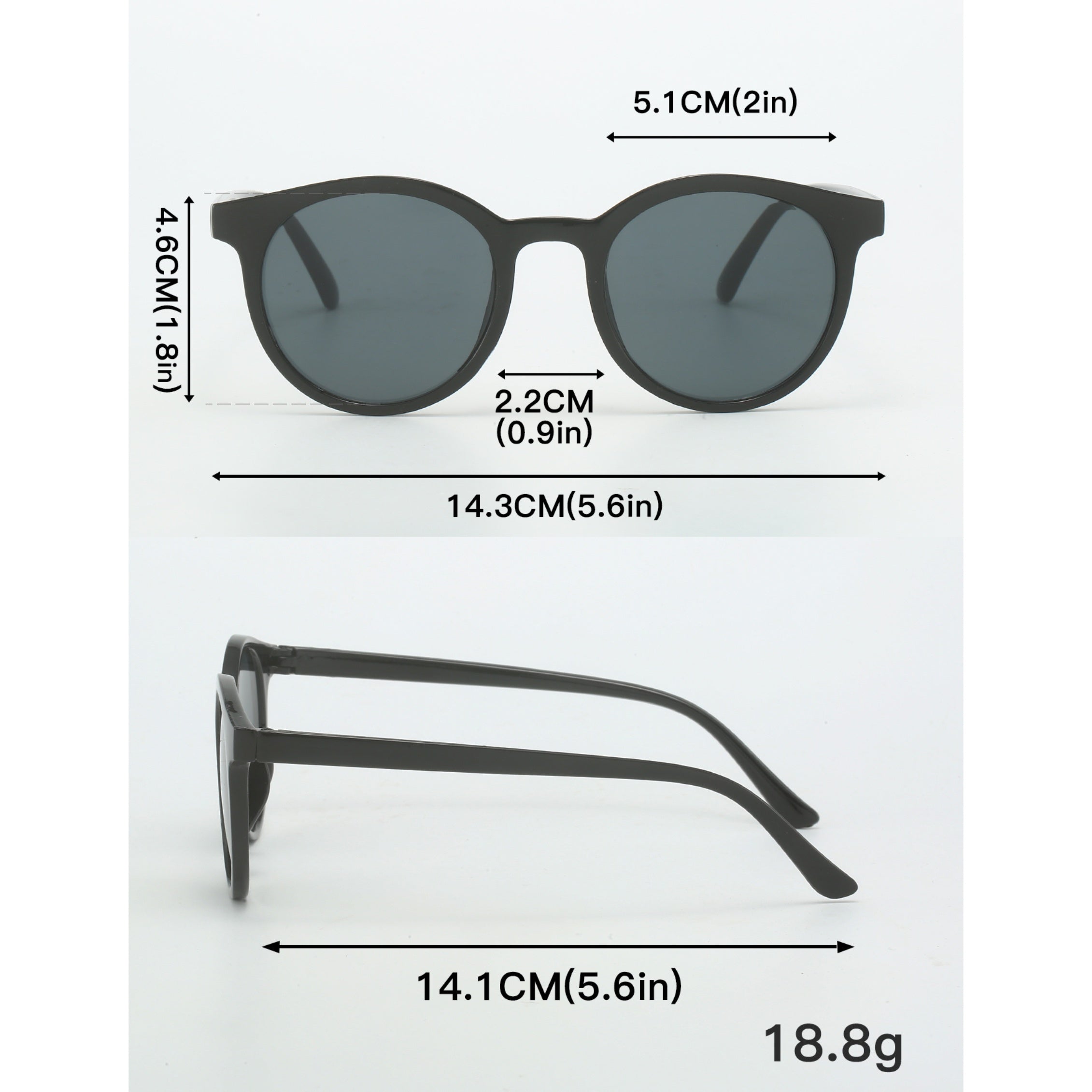 Set of 3 Unisex Round Sunglasses with Anti-Glare Lenses for Casual Fashion and Beach Parties