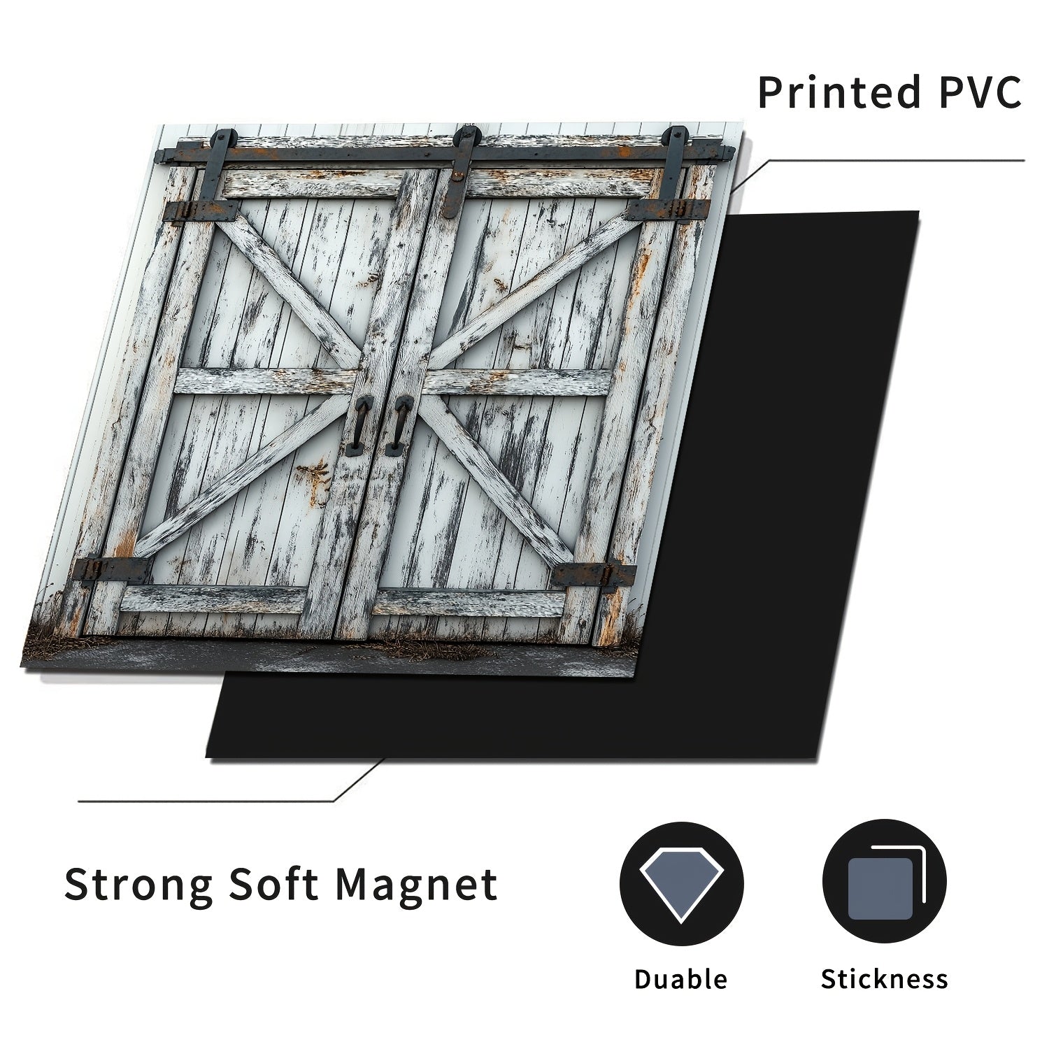 Farmhouse Magnetic Refrigerator and Dishwasher Covers Reusable Easy to Clean