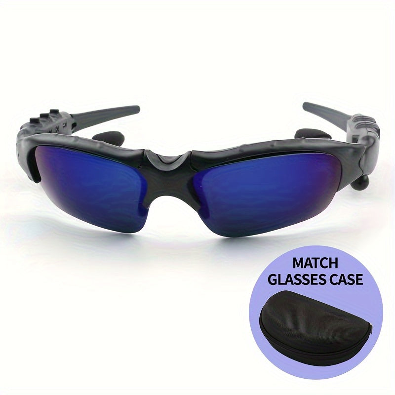 1 dona Zamonaviy UV qarshi turuvchi o'rab turuvchi aqlli ko'zoynaklar simsiz quloqchin bilan bepul qo'ng'iroq qilish - Velosipedda, haydashda, baliq ovlashda, sayohatda ideal, yaxshilangan aniqlik va qulaylik, 2-in-1 ko'zoynaklar va