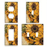 Sunflower Wall Plate Decorative Wall Decor for Bedrooms and Kitchens No Power Needed