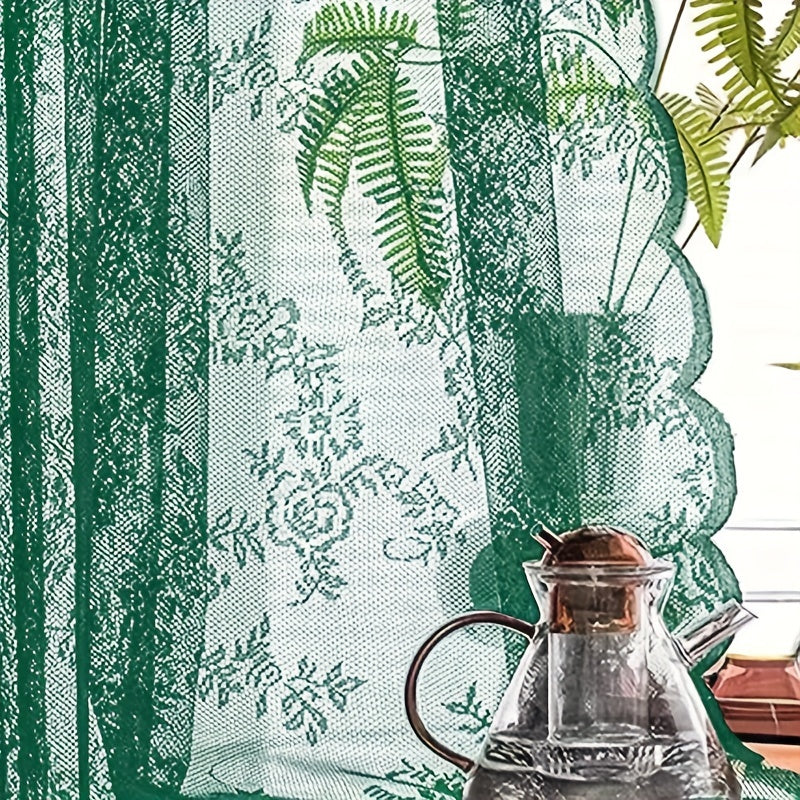 Ushbu yashil shaffof pardalar paneli sizning yashash xonangiz, yotoqxonangiz, oshxonangiz, hammomingiz yoki uyingizdagi boshqa har qanday xonaga nafislik qo'shish uchun mukammal. Bu sizning uy bezaklaringizni yaxshilash uchun ko'p maqsadli tanlov.