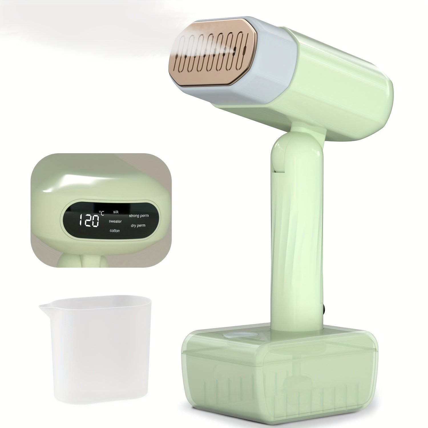 Portable Mini Steam Iron 1800W with 330ML Water Tank and Adjustable Temperature