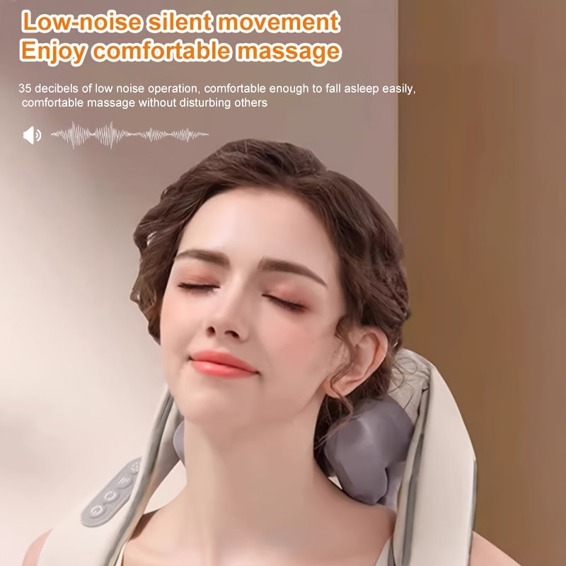 Rechargeable Heat Massager for Neck Back Waist with Lithium Battery