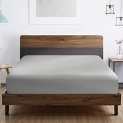 Microfiber Fitted Sheets Solid Color Wrinkle-Resistant Deep Pockets 25.4-30.48 cm