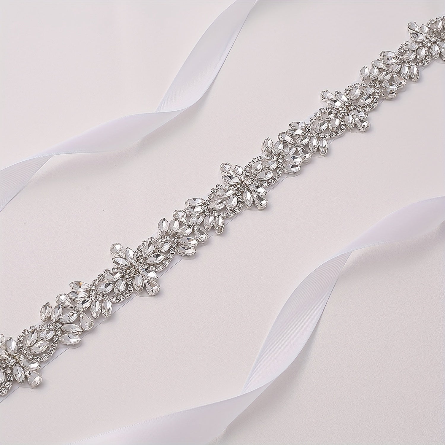 Handcrafted Rhinestone Bridal Sash Wedding Accessories Elegant Women's Fashion