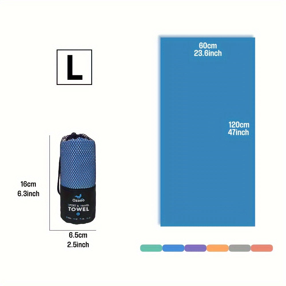 Microfiber Travel Towel Quick Dry Lightweight Sports Beach Hiking Yoga Golf Pickleball