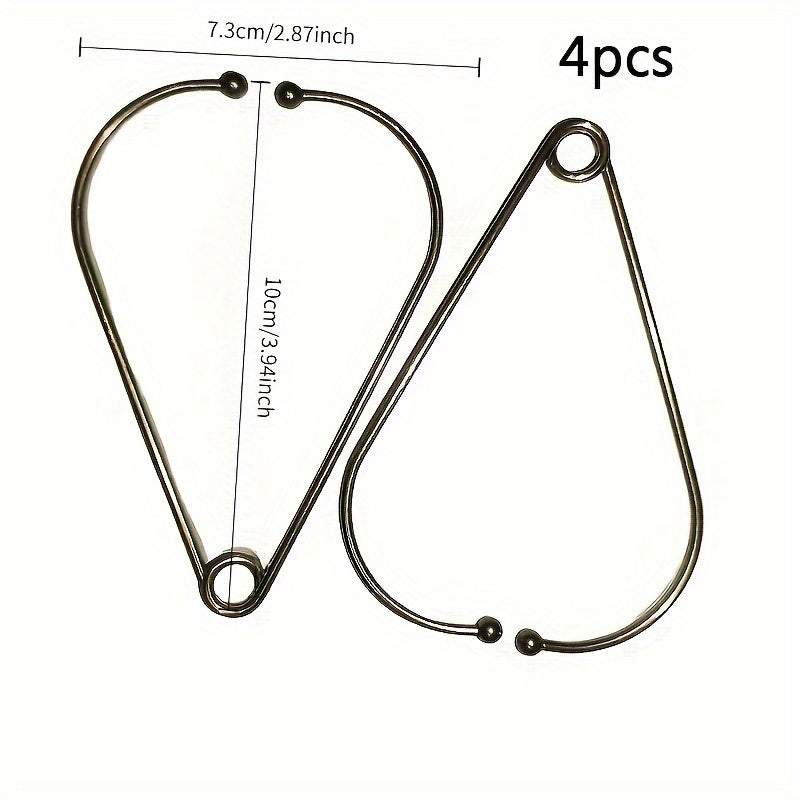 Qo'llar, oyoqlar, kalfalar uchun mos 4 ta zanglamas po'latdan yasalgan akupressura massaj halqalari. Yurak shaklidagi dizayn, ko'chma mushaklarni bo'sashtirish vositasi.