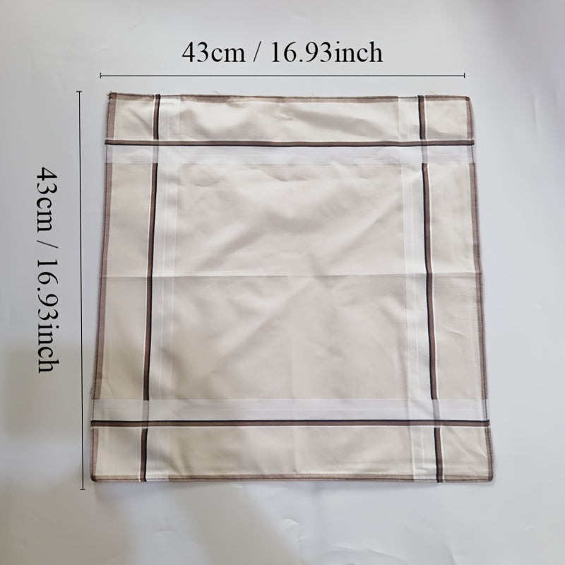 Men's Vintage Handkerchiefs Set of 3 Soft Thin Sweat-Absorbing Pocket Accessories