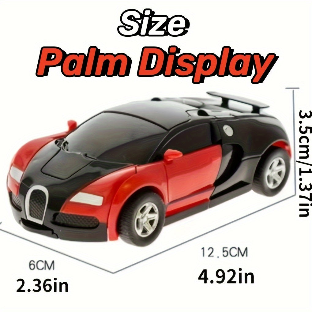 Juguete de coche robot transformable 4 en 1 para niños de 3 años en adelante, de ABS, vehículo duradero que se convierte en robot, regalo para niños, color mezclado