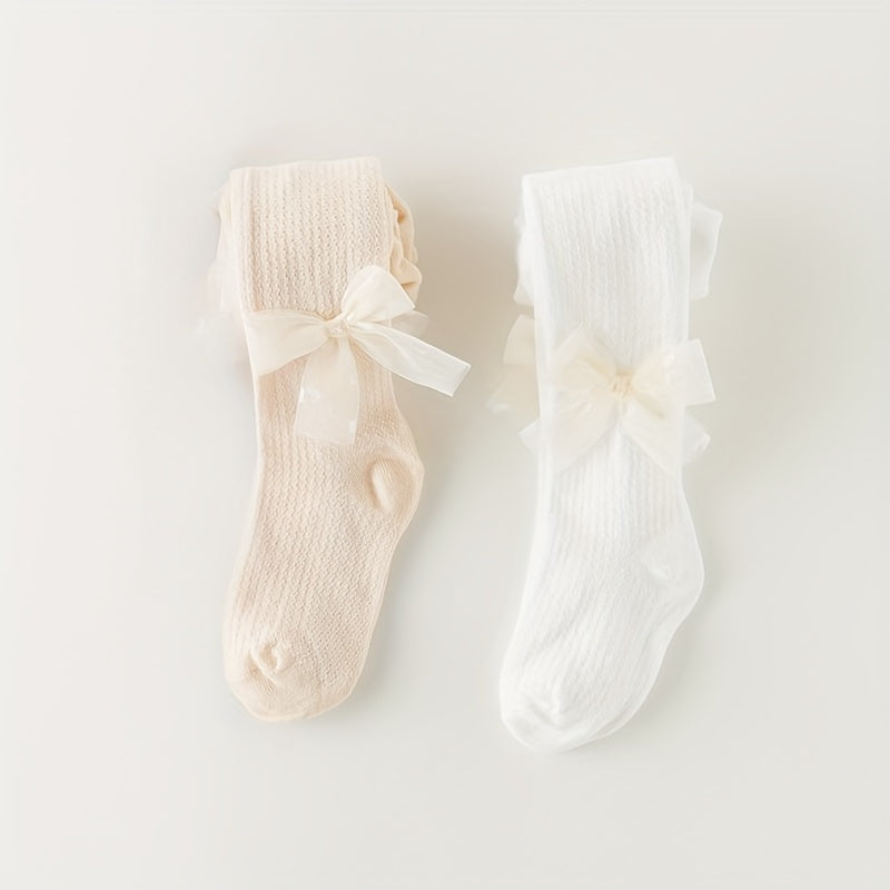 Girls' Summer Mesh Thin Tights Set of 1/2/3 for Little Girls Cotton Comfortable Outdoor