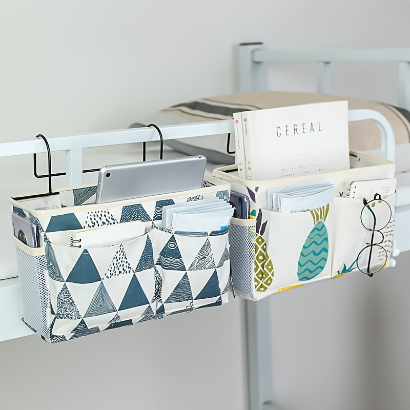 Multifunctional Dorm Room Storage Organizer Hangable Basket Bedside Storage Bag