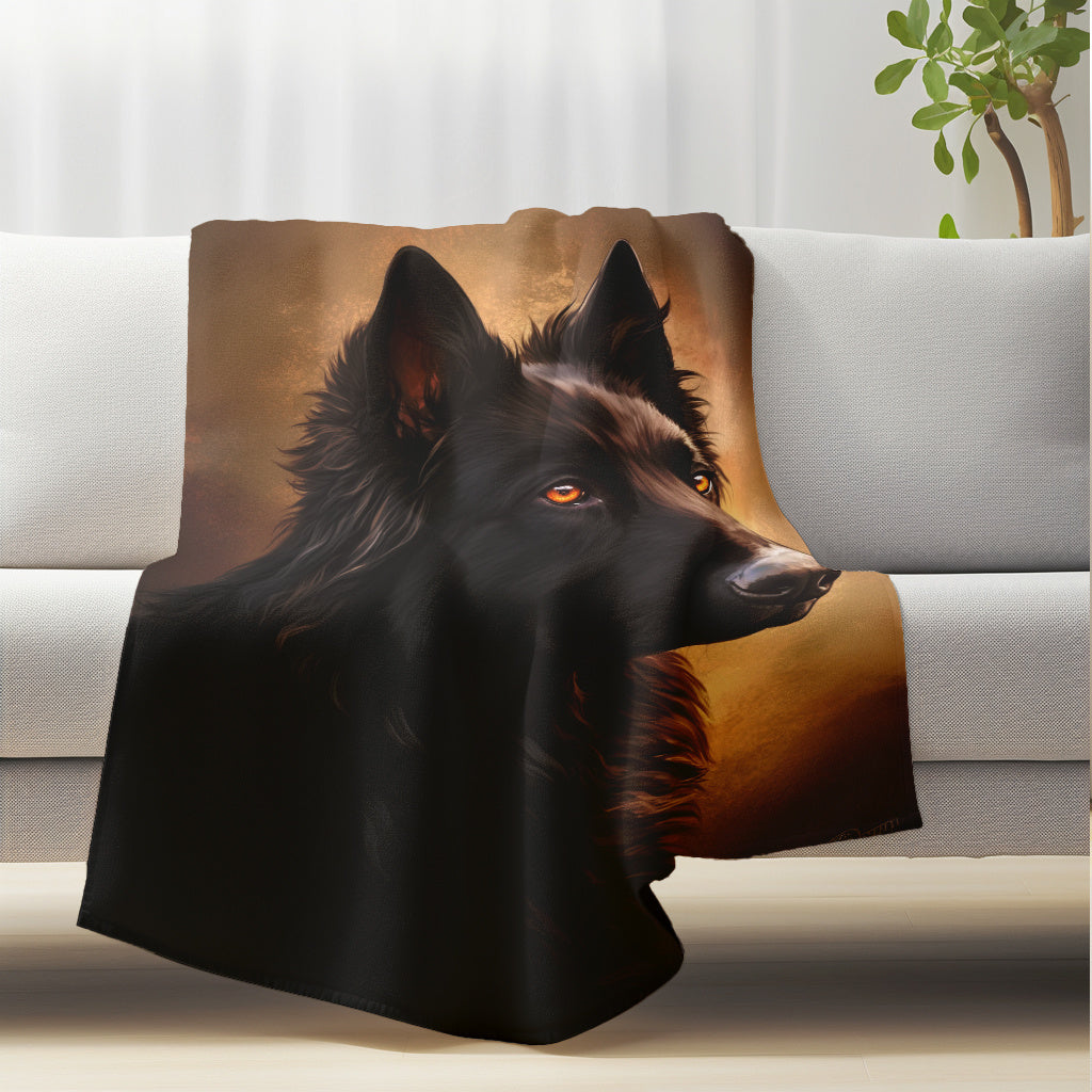 Qora Qoʻshnish Print Flanel Uy hayvonlari uchun yengil shponli divan tashlagichlari, itlar va mushuklar uchun