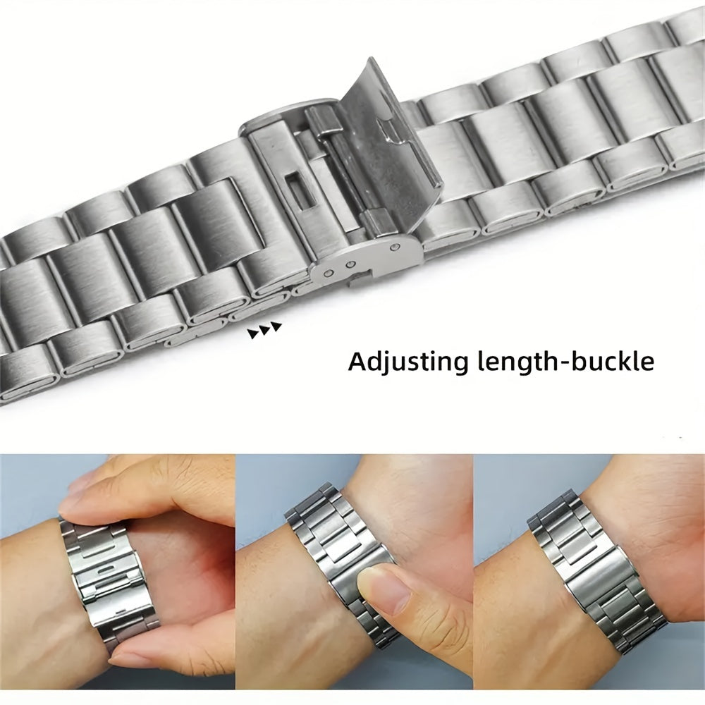 Stainless Steel Watch Strap 20mm 22mm for Samsung Galaxy and Huawei Smartwatches