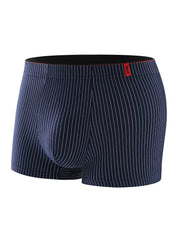 Men's Striped Breathable Polyester Spandex Boxer Shorts 1 4 8 Pack