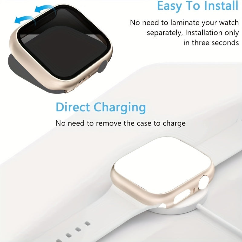 Privacy Screen Protector for iWatch Ultra Series 10-2 with 26° Touch Sensitivity Scratch-Resistant PC Bumper