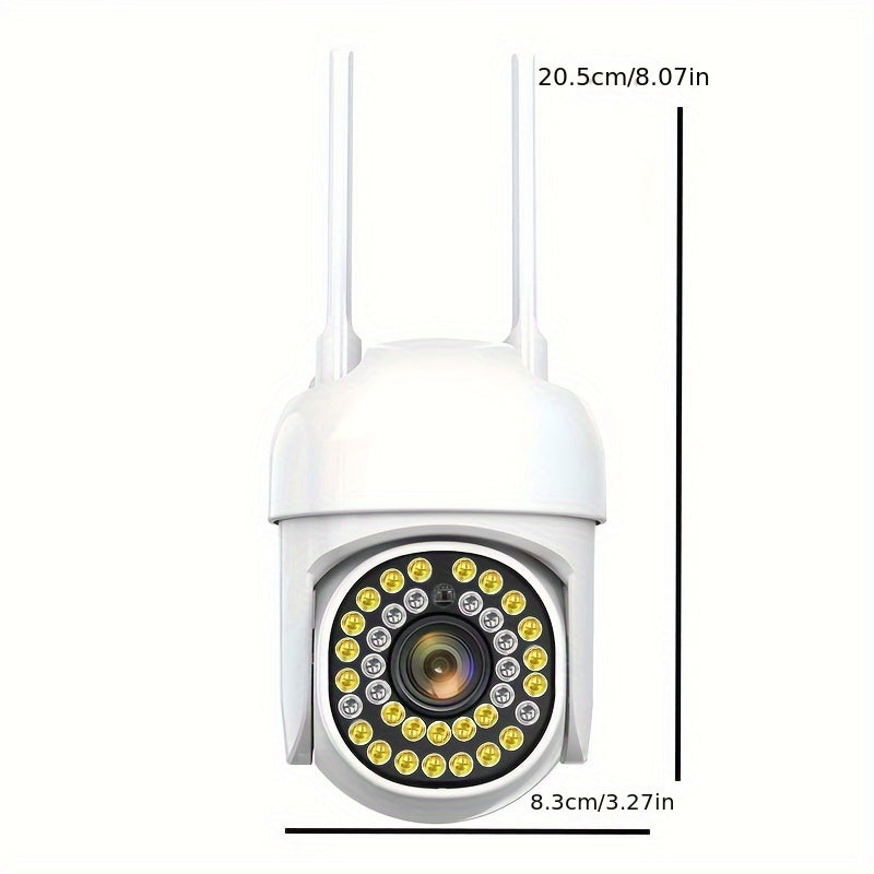 1080P Full HD Outdoor WiFi Security Camera with Pan-Tilt Auto-Tracking Night Vision Two-Way Audio Waterproof