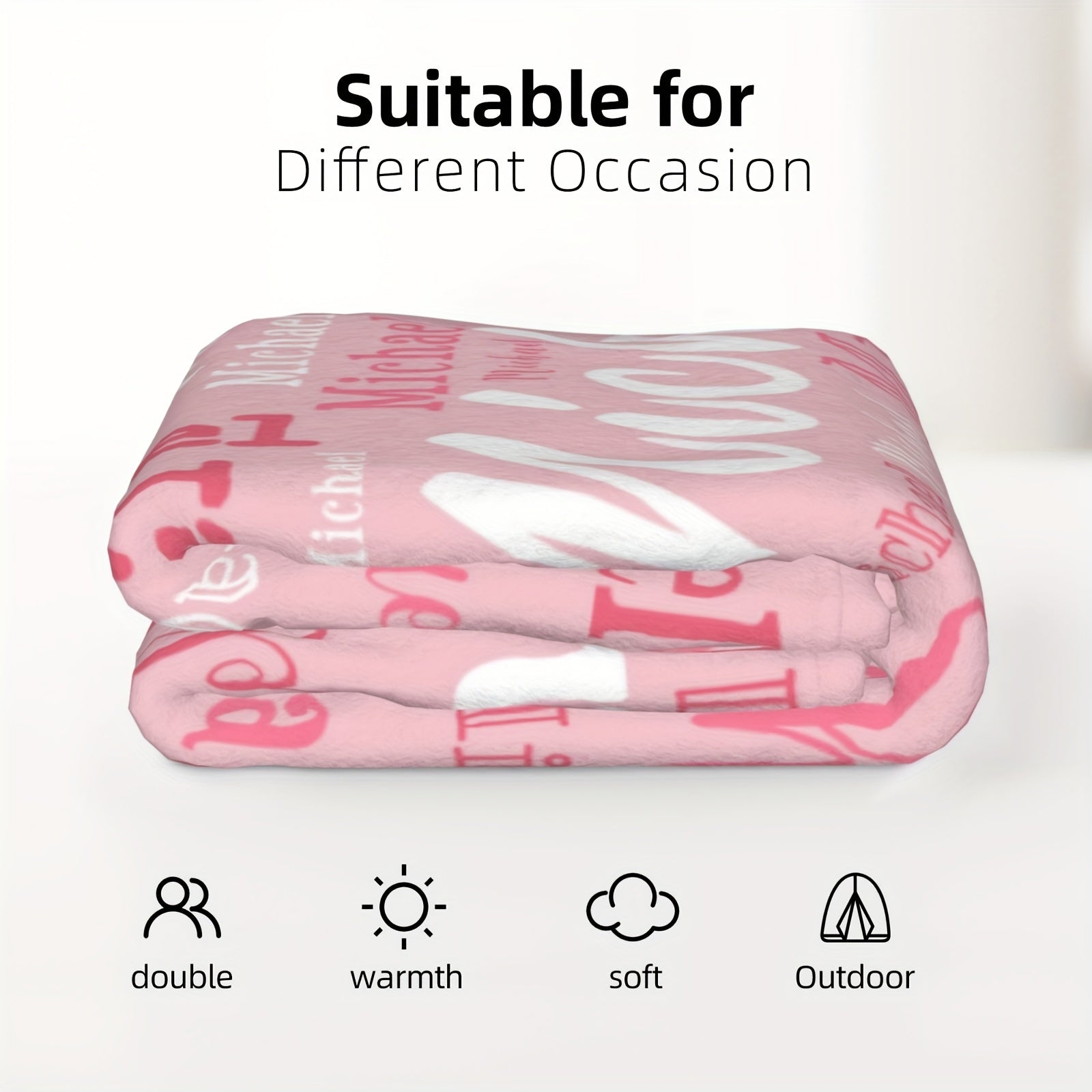 Soft Flannel Throw Blanket for Relaxing Naps and Office Chairs, Adorable Patterns