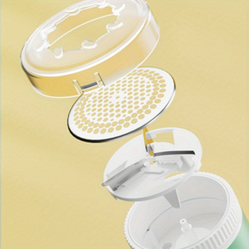 Kiyim-kechak tolini tozalash uchun USB bilan qayta zaryadlanadigan uch bargli pichoq bilan yozgi yashil