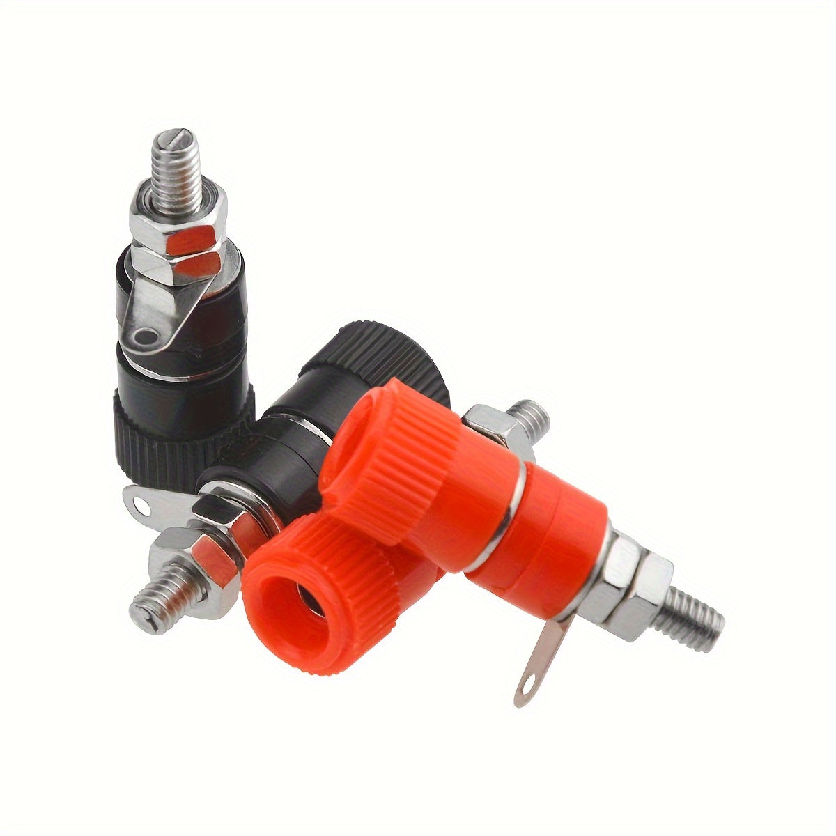 10 шт. тестовых гнезд для банана, разъемы с 4 мм штекерами, красные и черные, для аудио и электроники