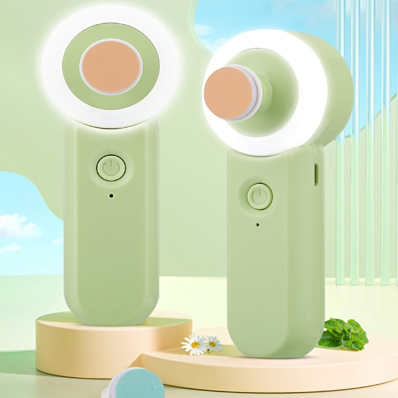 LED chiroq bilan elektr tirnoq kesgichi, USB orqali zaryadlanadigan, 6 ta maydalash boshliqlari, xavfsiz tirnoq kesgichlar.