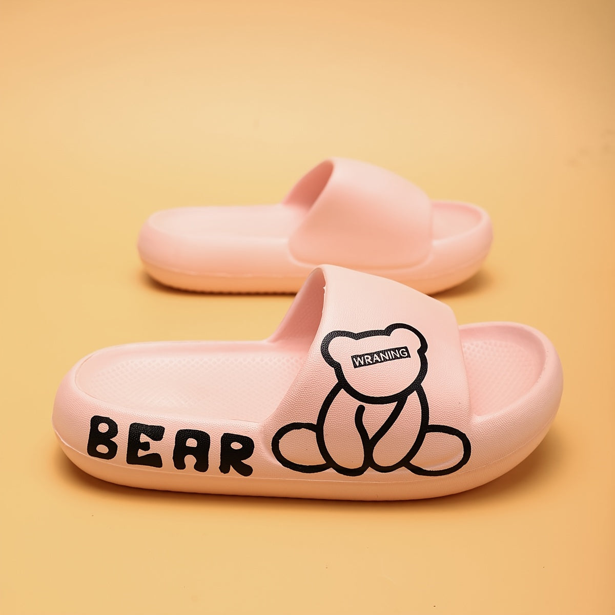 Sandalias antideslizantes de EVA con dibujos de osos para niños, ideales para la playa y el baño, para niños y niñas