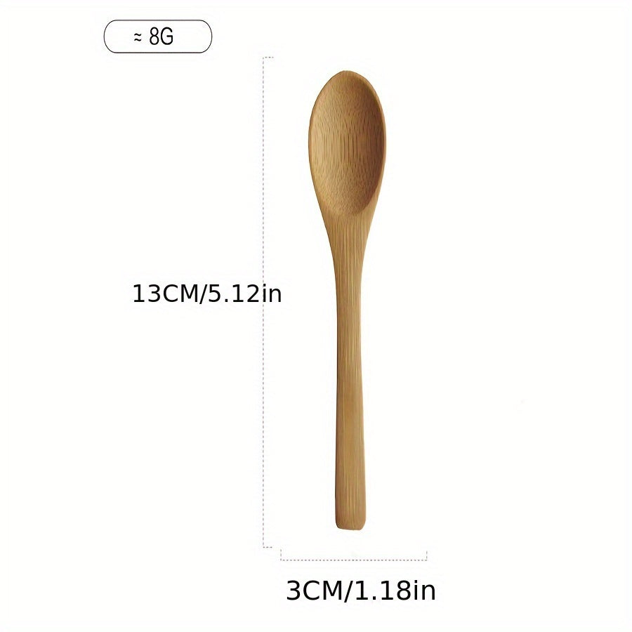 Wooden Spice Jar with Latch Lid and Spoon Microwave Safe Kitchen Storage Container for Coffee Beans Tea Grains Seasonings