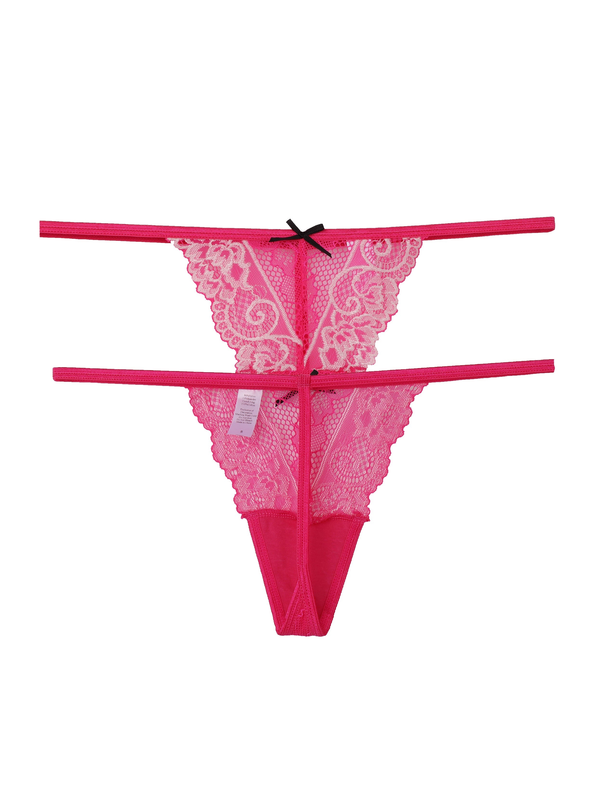 Women's Lace G-String Thongs in Assorted Colors and Patterns Lingerie