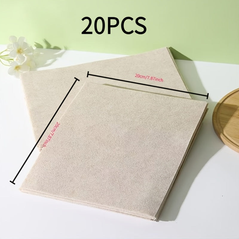 Set of 50 Luffa Rag Cleaning Cloths 20-Pack Non-Oil Stick Polyester Kitchen Towels