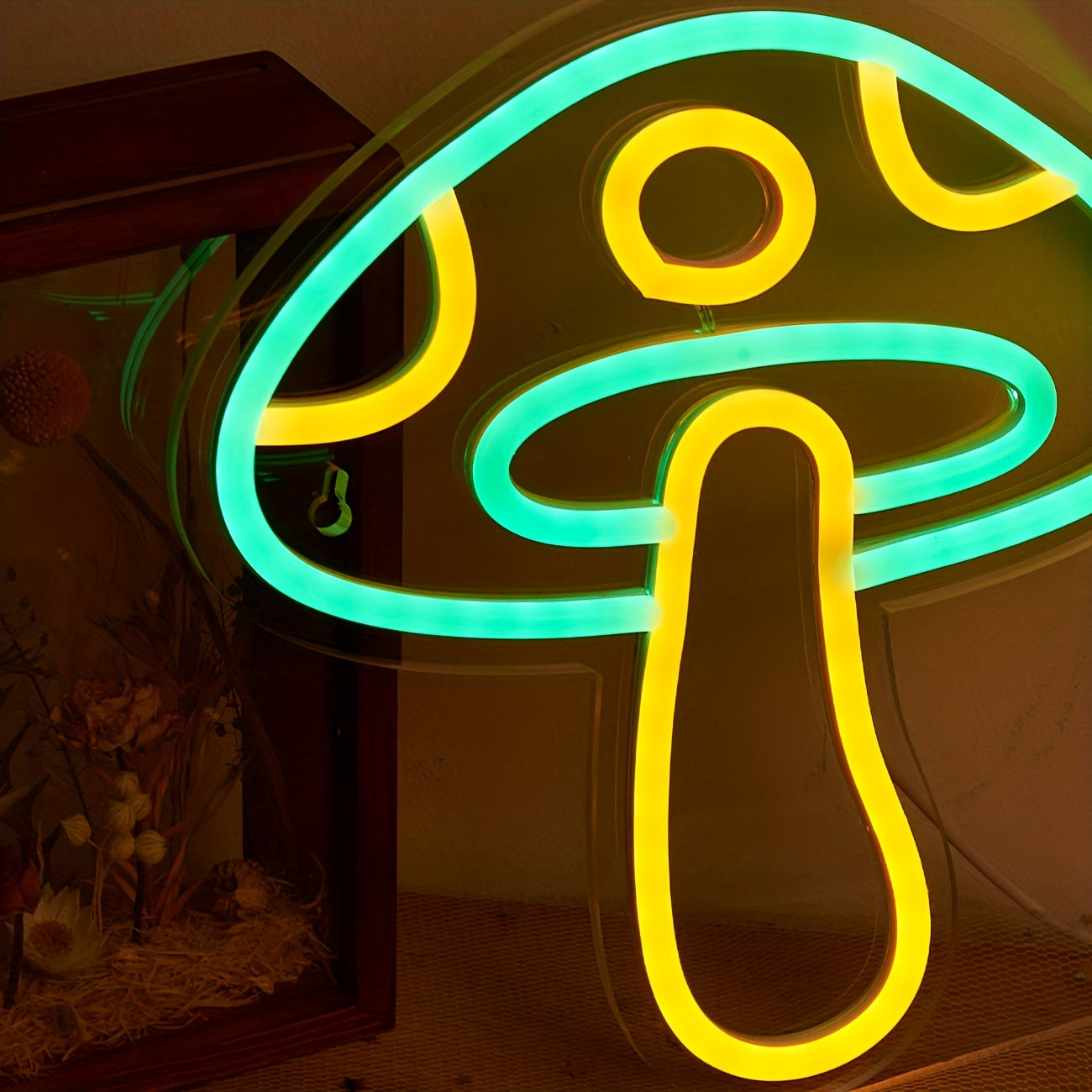 Mushroom-Shaped LED Neon Sign for Bedroom Decor Parties Weddings Holidays