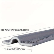 Self-Adhesive Fabric Window Seal Strip for Aluminum and Steel Frames Insulation Weatherstrip with Foam Tape