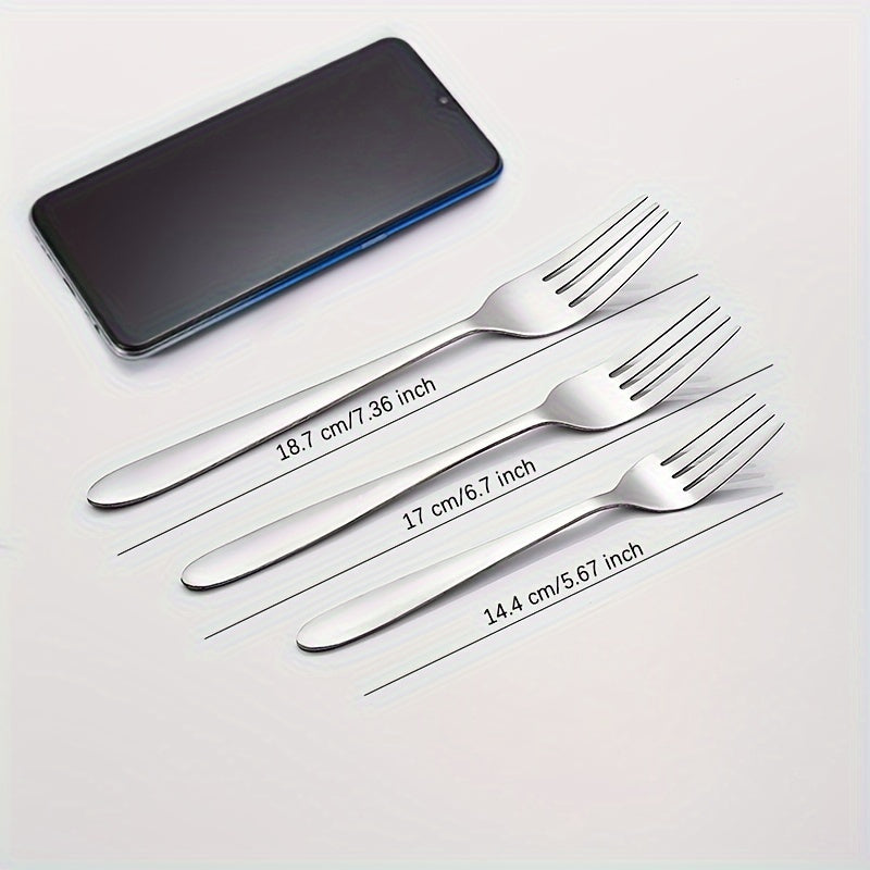 4/8 ta ovqat vilkalaridan iborat to'plam, zanglamas po'latdan tayyorlangan va oynaga o'xshash silliq tugatish bilan, uyda yoki restoranlarda foydalanish uchun mukammal. Qaynatgichda yuvish mumkin.