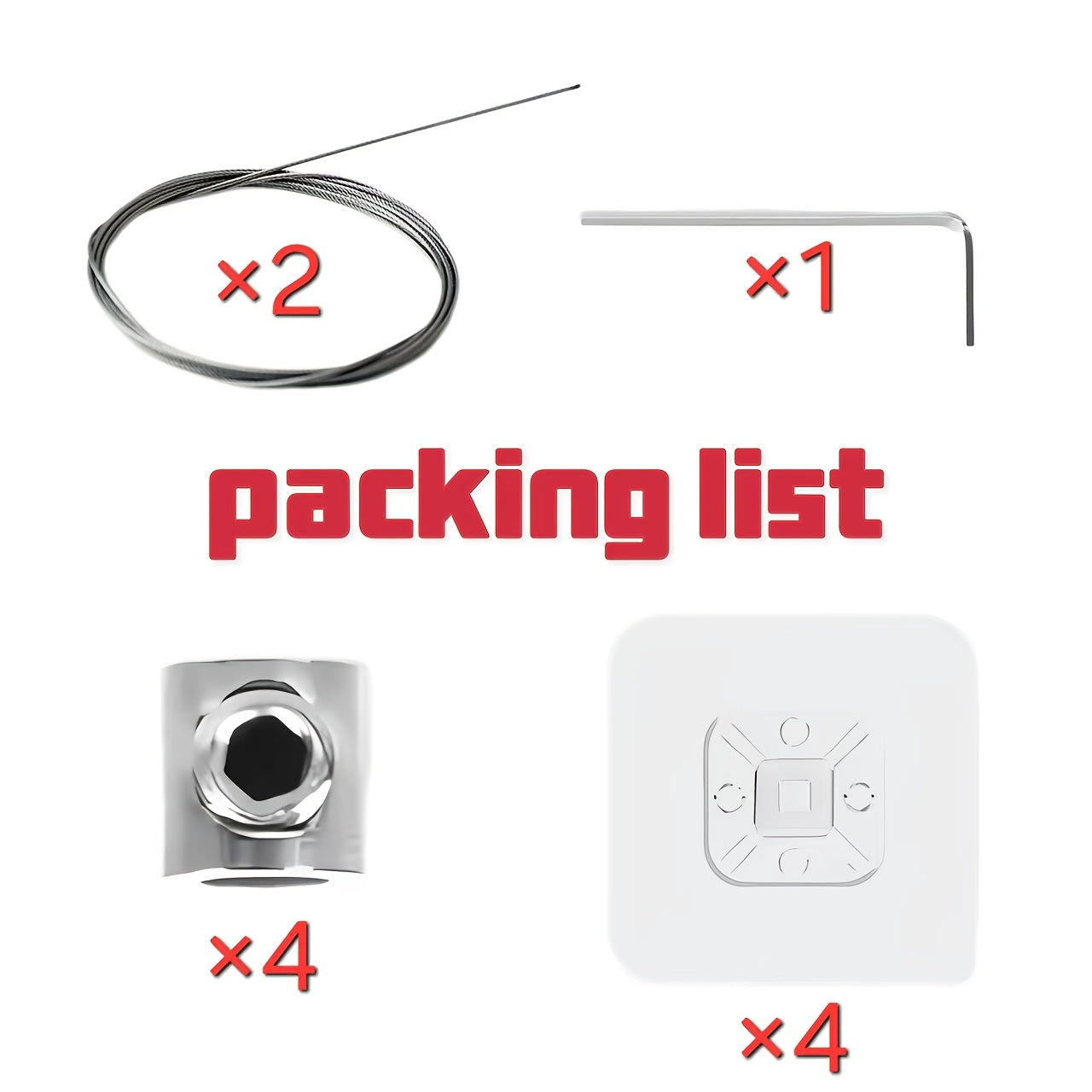 Adjustable TV Safety Strap 41.34 Inches No-Drill Furniture Anchor Silver