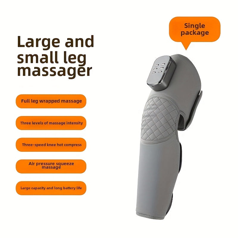 1800mAh qayta zaryadlanadigan tizzalar uchun yostiqlar, issiq siqish bilan, USB zaryadlash bilan portativ havo bosimi oyoq massajchisi, uzoq muddatli batareya, ota-onalar va keksa insonlar uchun ideal sovg'a.