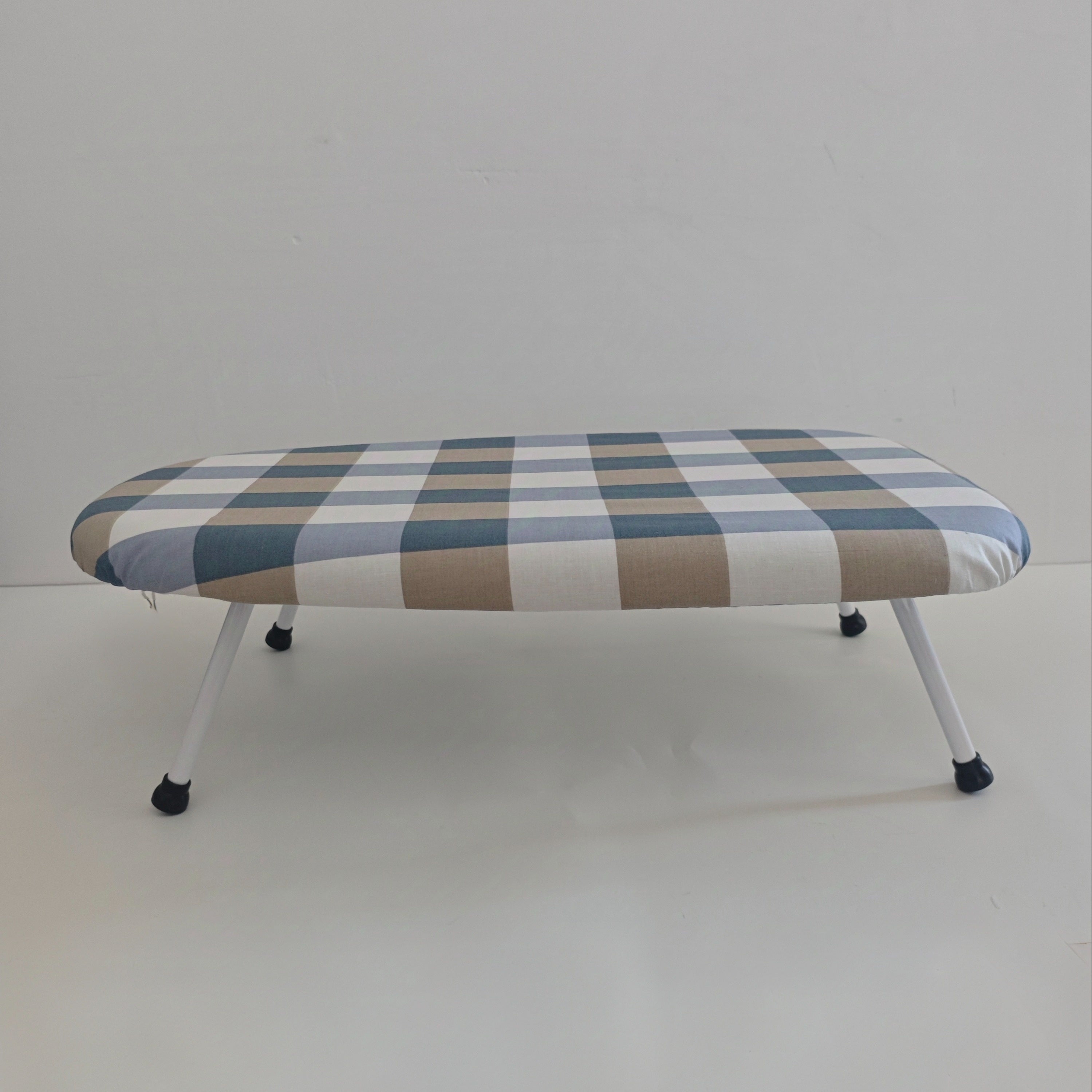 Plastic Plaid Ironing Board with Table Function, Foldable Clothes Stand