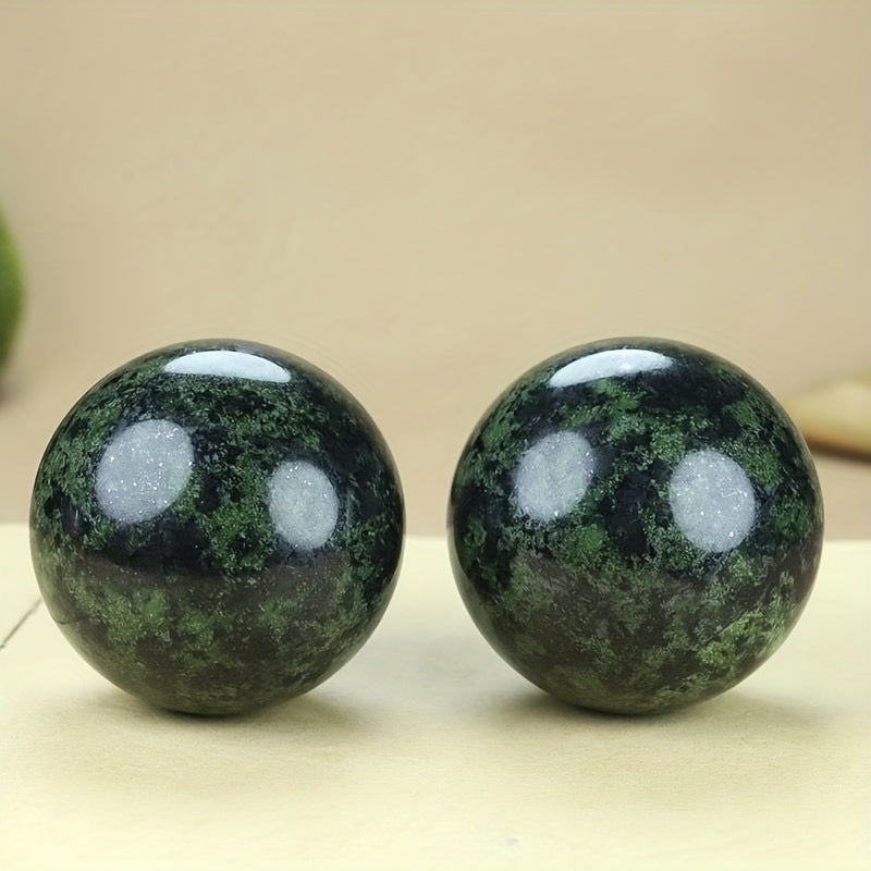 Natural Serpentine Stone Ball for Home Decoration 1 Piece