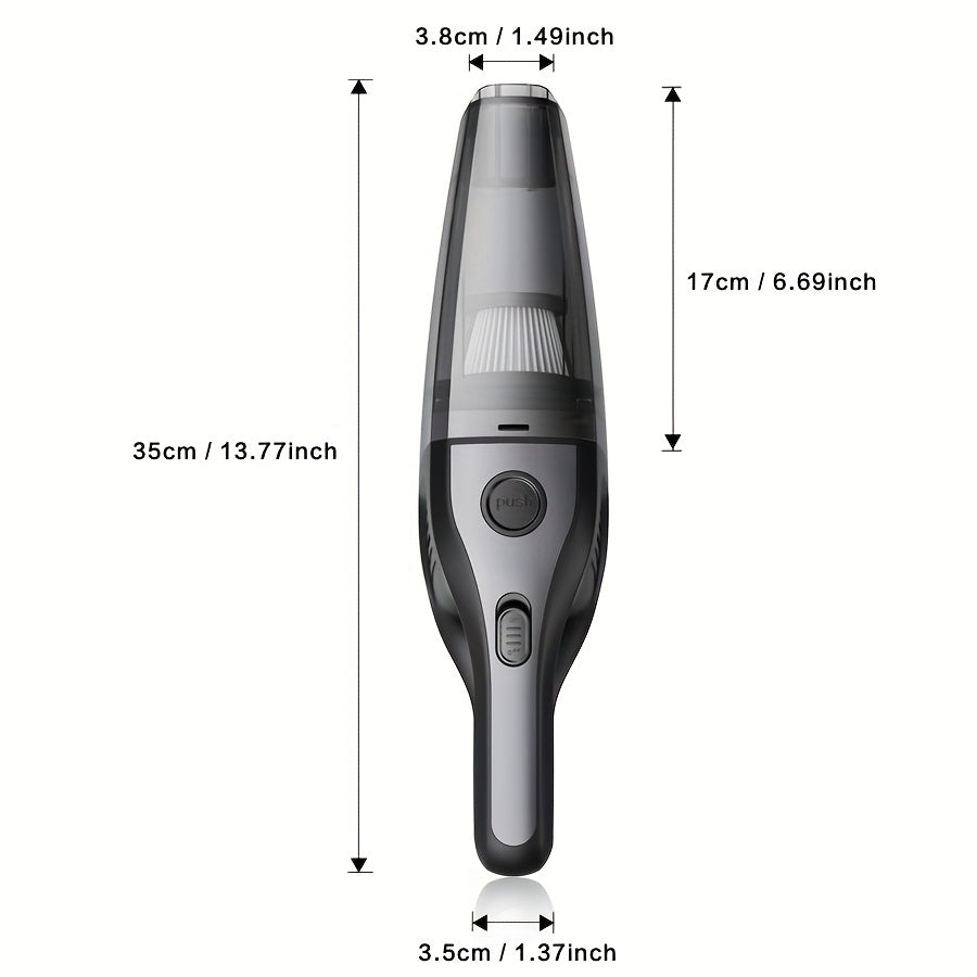 Portable Handheld Vacuum Cleaner Wireless USB Rechargeable with Strong Suction and Accessories