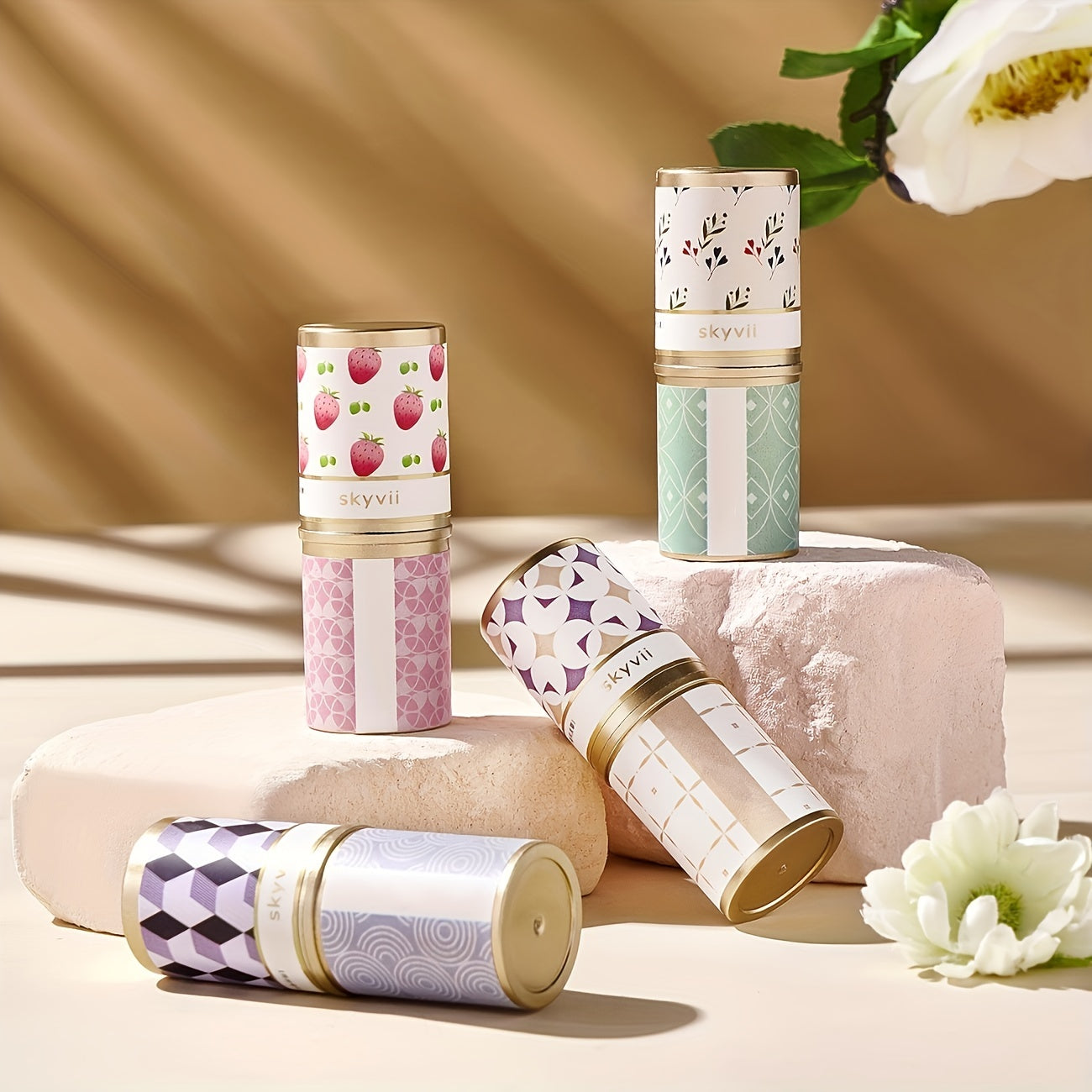 Solid Perfume Stick for Adults with Refreshing Floral Scent 0.5 oz