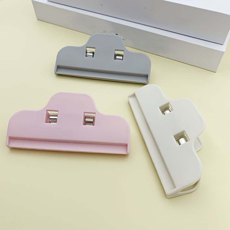 Set of 3 or 5 Plastic Food Sealing Clips for Snacks and Food Bags