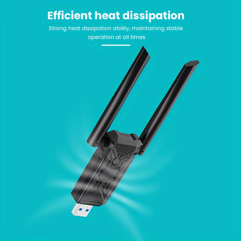 USB Wireless Repeater Router with Dual Antennas for Home Coverage