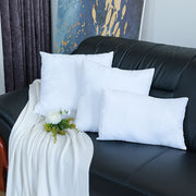 White Polyester Fiber Pillow Inserts for Home Decor and Seating, 2 or 4 Pack