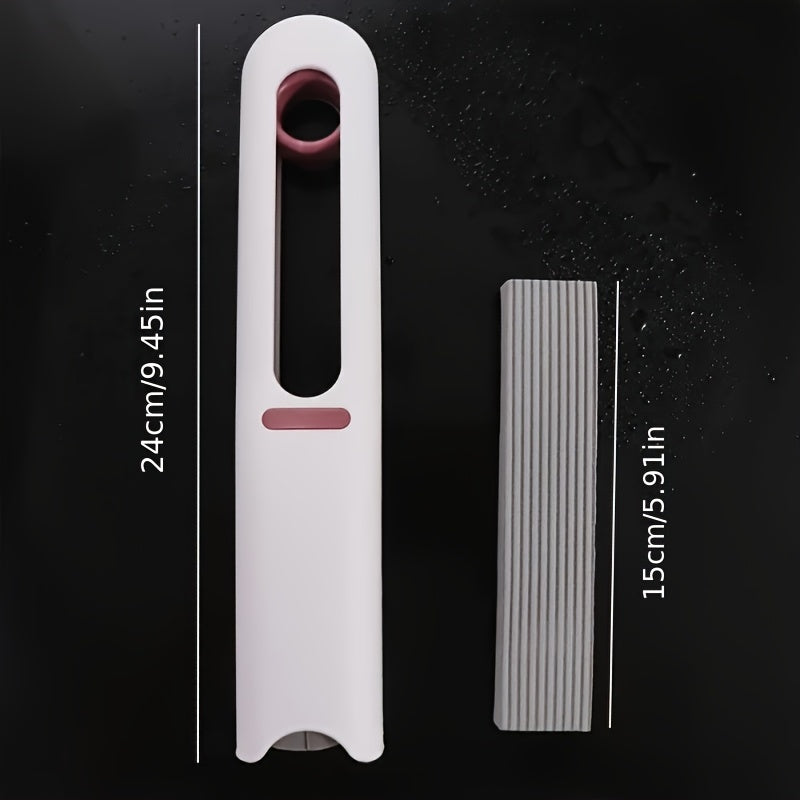 Kichik mop to'plami, 2 ta gubka boshli va shisha squeegee bilan hammom, avtomobil oynalari uchun