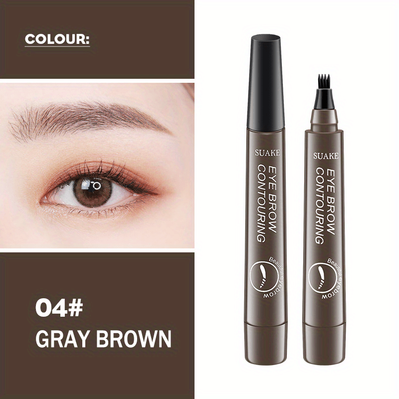 Waterproof Microblading Eyebrow Pencil with Micro-Fork Tip for Natural Makeup