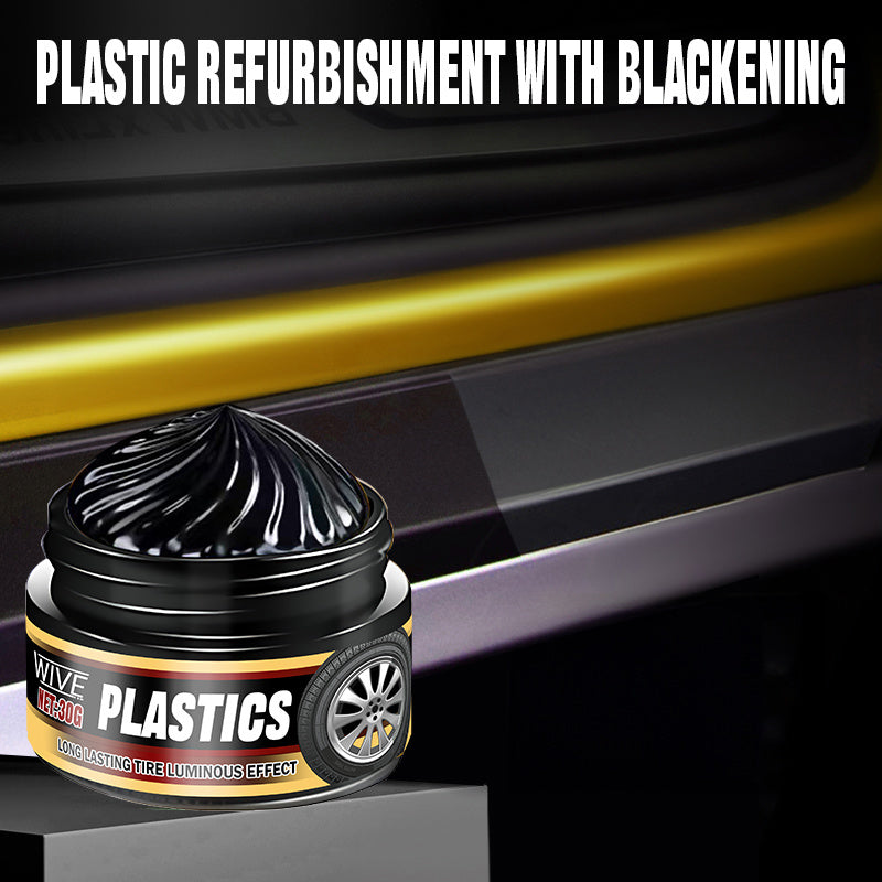 Agente de renovación de recubrimiento de plástico para neumáticos de coche y piezas de plástico negro brillo