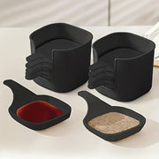 7-Piece Plastic Relish Dish Set for Condiments Dips and Sauces