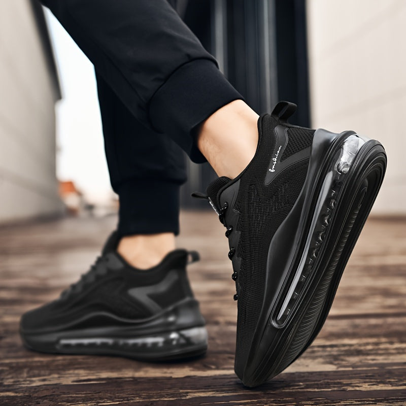 Plus Size Men Sneakers Air Cushion Non Slip Casual Lace-Up Outdoor Shoes