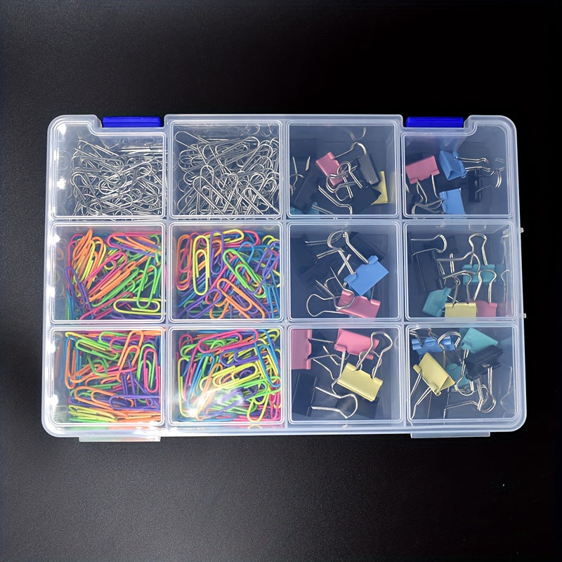 Plastic Jewelry Organizer Box with 12 Compartments for Earrings Beads and Crafts 22.5cm x 14.5cm