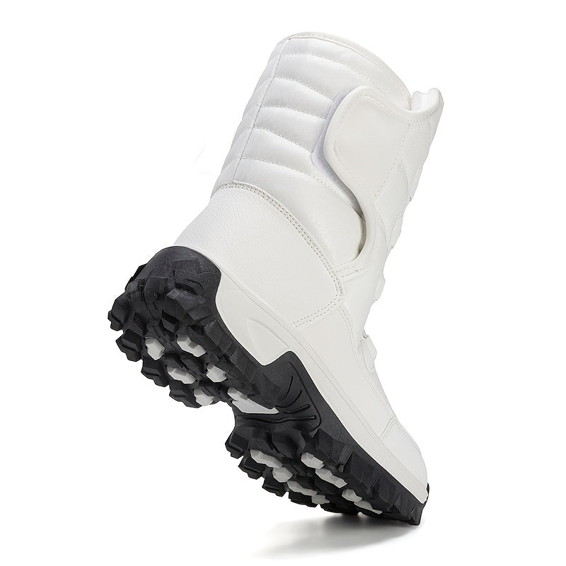 Women's Fleece-Lined Winter Tactical Boots, Waterproof, Thick Sole, Hiking